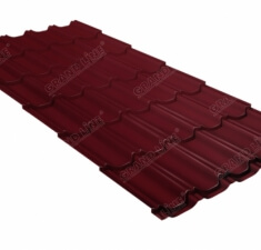 Металлочерепица квинта GL 0,5 Quarzit matt RAL 3005 Металлочерепица квинта GL 0,5 Quarzit matt RAL 3005