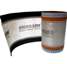 Аэроэлемент конька GRAND LINE коричневый 240мм (2,5м) Аэроэлемент конька GRAND LINE коричневый 240мм (2,5м)